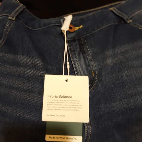 Halara Estate Blue Wide-Leg Jeans ASYMMETRICAL waistband - Picture 5 of 5